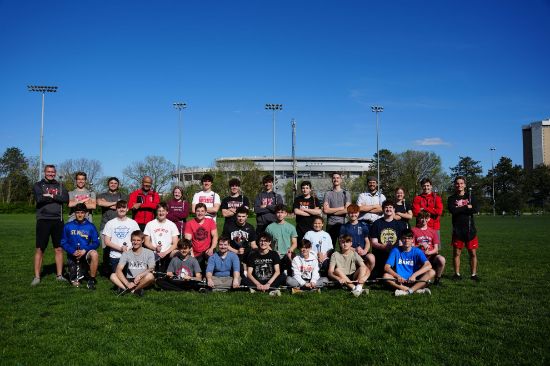 Drum Major students at the 2024 spring clinic